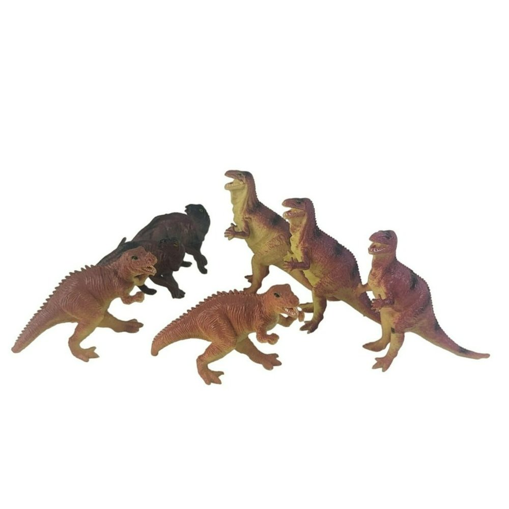 Vintage Toyway Toy Dinosaur Lot of 7 Camptosaurus Iguanodon Ceratosaurus